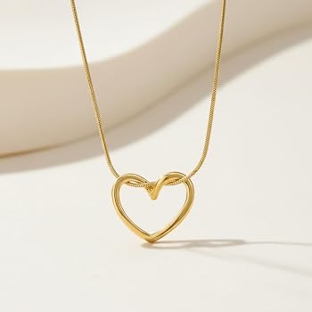 Stainless Steel Heart Pendant Necklace