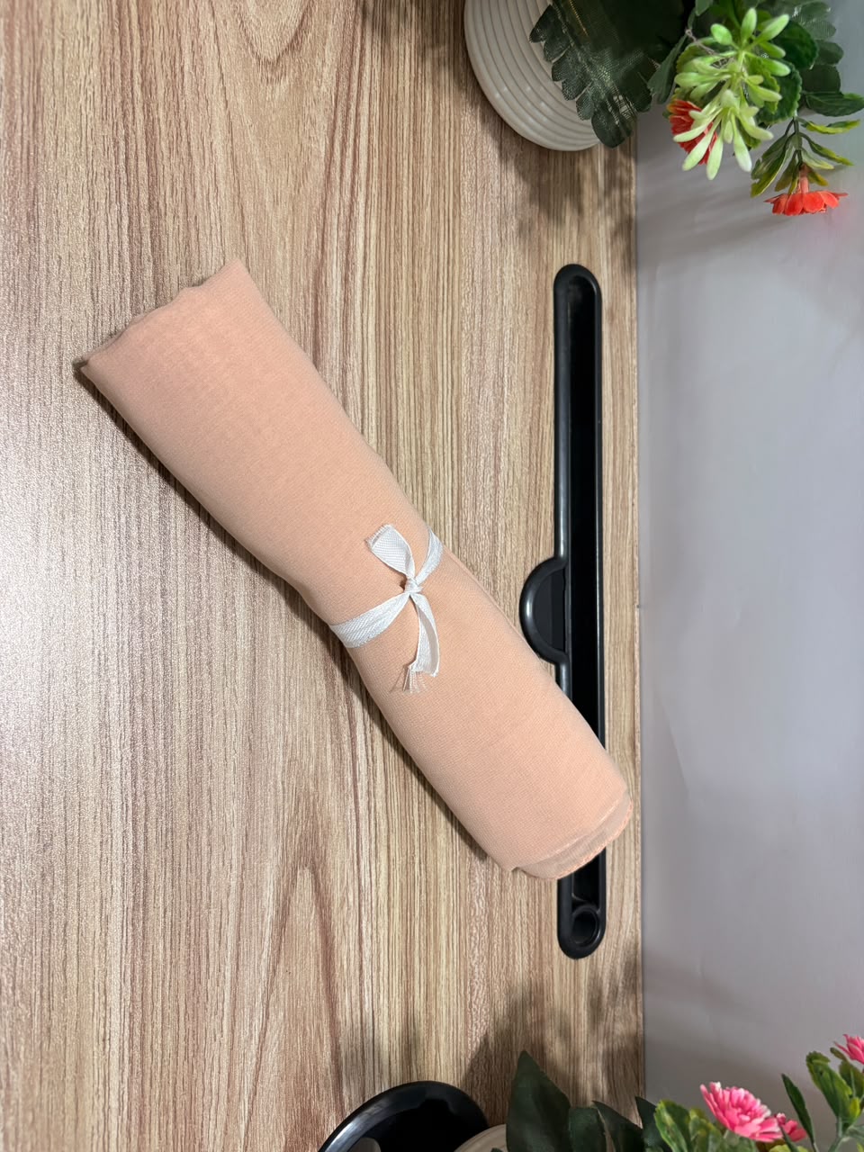 Plain Chiffon Scarf – Peach